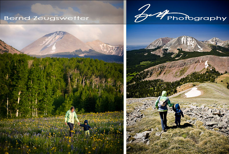 Descending Mann's Peak, La Sal Mountains, Utah