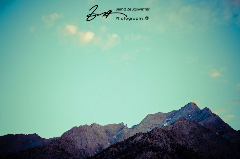 Northern aspect of Lone Pine Peak.