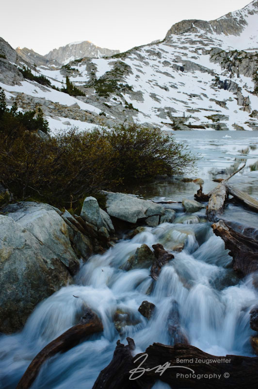 Waterfall at the outlet of Ruby Lake.