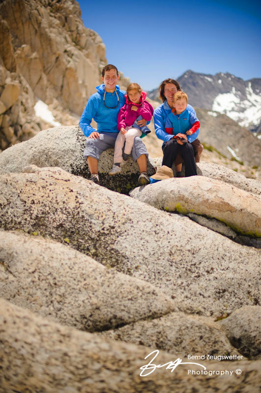 Family portrait in the High Sierra.