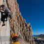 Greg Corliss starting up pitch 5, the off-width pitch.