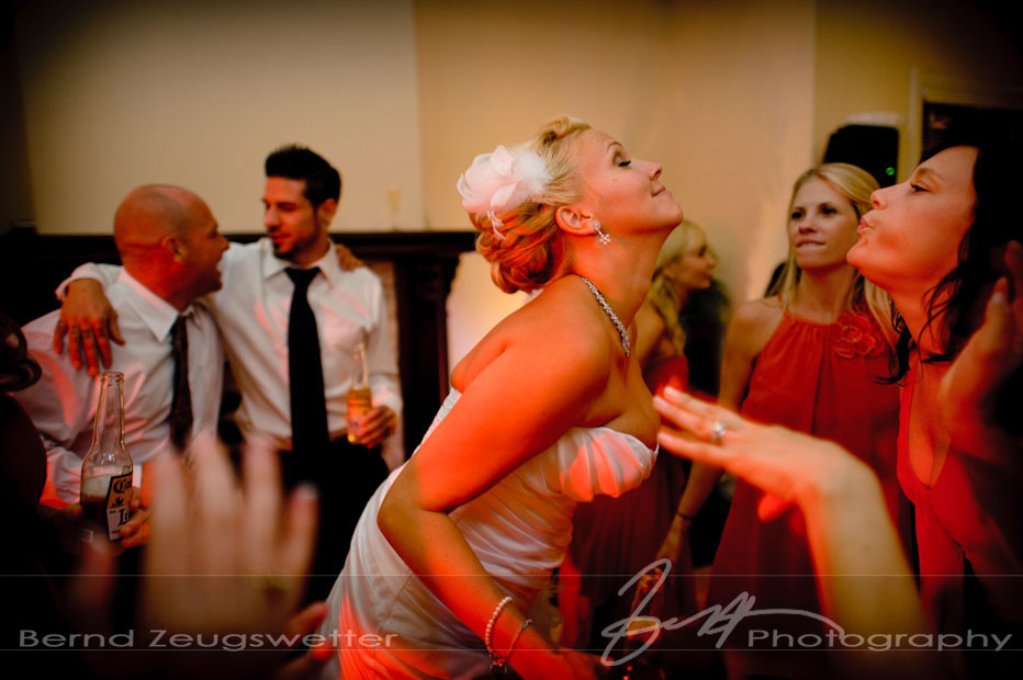 Wedding party on the dance floor at Sycamore Springs Resort and Spa