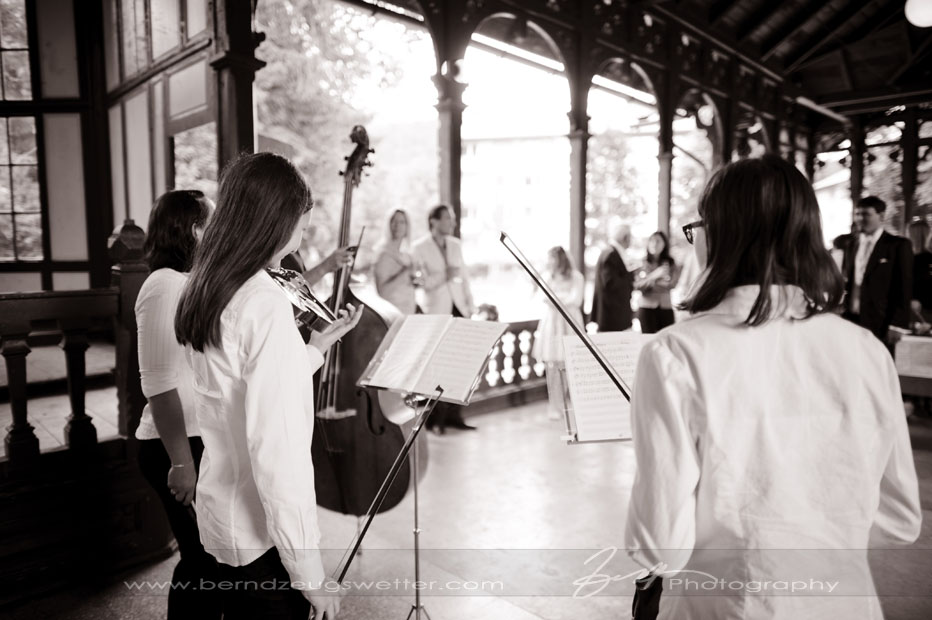 String quartet at wedding in Reichenau an der Rax, Austria.