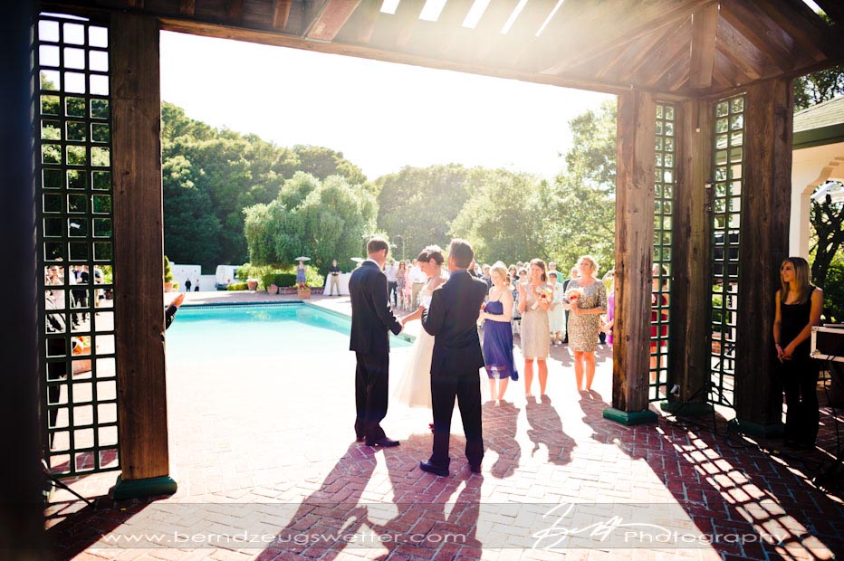 Wedding ceremony at the Thomas Estate, Mout Diablo State Park.