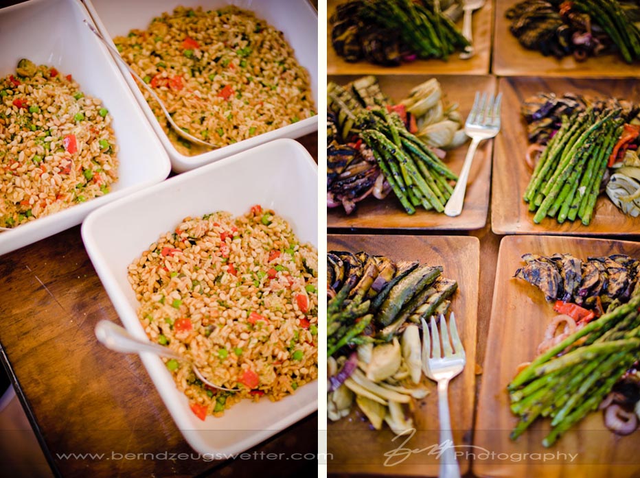 Delicious food at wedding.