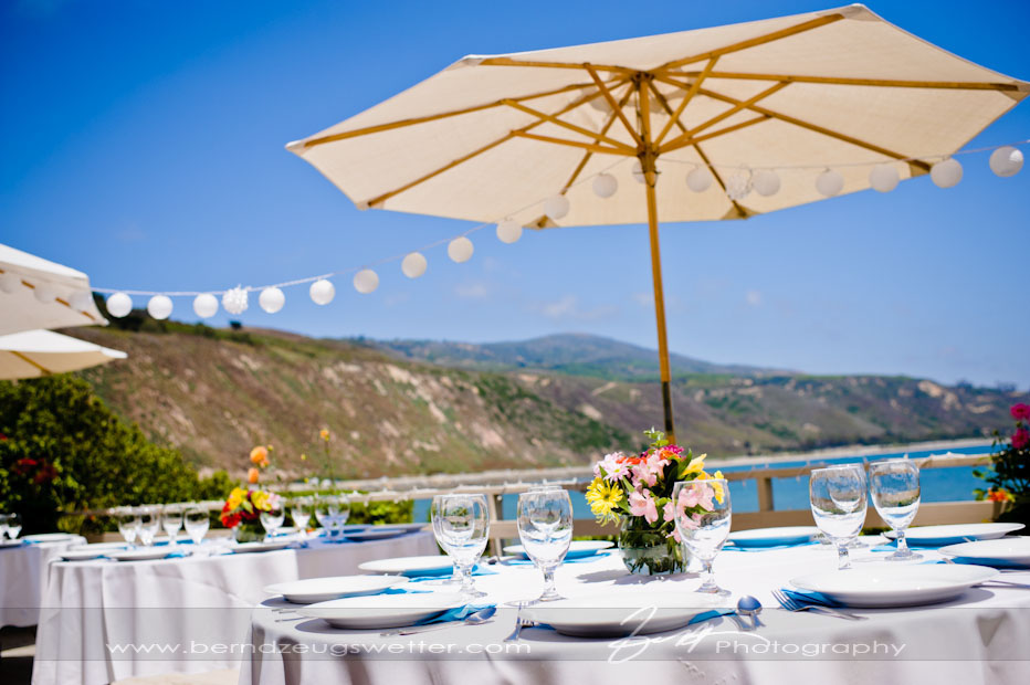Beach house wedding reception venue at Rincon Point, Santa Barbara.