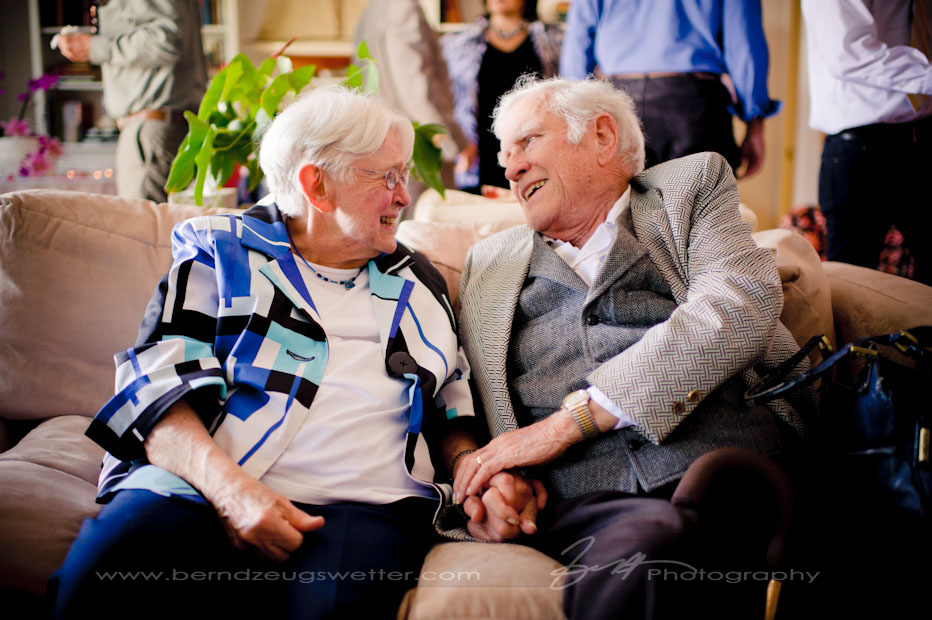Wedding guests at Rincon Beach house reception, Carpinteria.