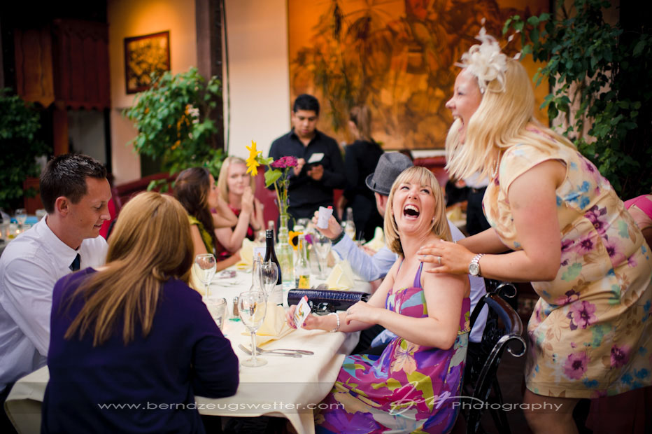 El Paseo Restaurant wedding reception, Santa Barbara wedding photographer.
