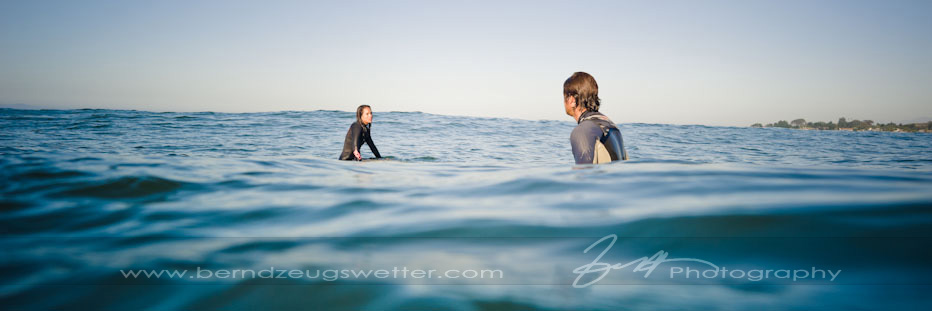 Santa Barbara wedding photographer, surfing engagement session.