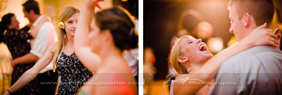 close-ups of dancing happy couples at wedding.