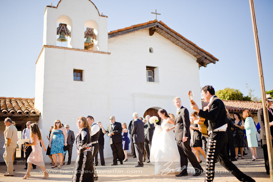 Santa Barbara El Presido Chapel wedding.