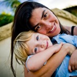 Portrait of mother and child, Santa Barbara.