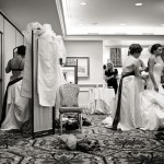 Bride and bridesmaids getting ready, Four Seasons Biltmore.