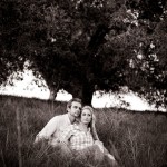 Portrait of engaged couple, Santa Ynez Valley.