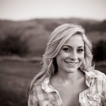 Portrait of Stephanie in evening light, Santa Ynez Valley.