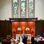 Wedding ceremony at the First United Methodist Church, Santa Barbara.