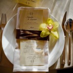 Detail of table set and menu, Coral Casino, the Biltmore.
