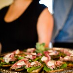 Delicious food at the reception.