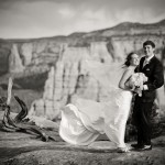 Wedding couple at the best outdoor location.