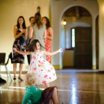 Children dancing before the party, Santa Barbara.