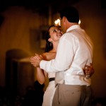 Bride and groom's first dance, Santa Barbara.