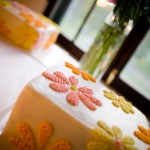 Detail of wedding cake.