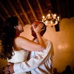 Father-daughter dance at the reception, Santa Barbara wedding.